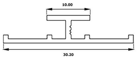 Profilé de jonction — vue 2